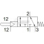 Нажимной распределитель Festo VMEF-STCZ-M32-M-G18