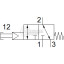 Распределитель с кнопочным управлением Festo VHEF-PTC-M32-M-G14